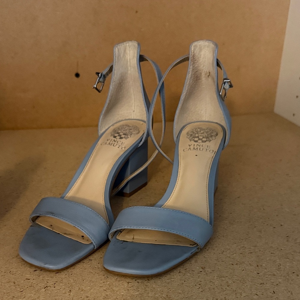 Vince Camuto Light Blue Strappy Heels